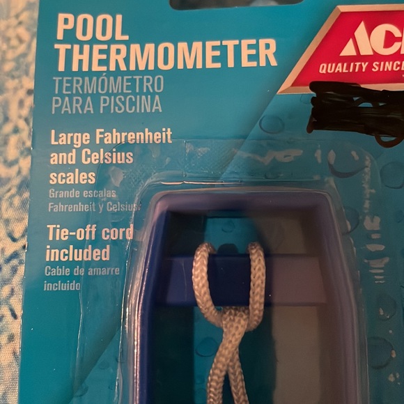 Lot of 2 Swimming Pool Items 4-way Test Kit & Thermometer NEW Ace Hardware - Picture 6 of 10